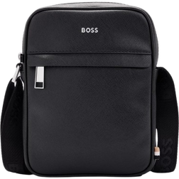 HUGO BOSS Sacoche en cuir Taille Unique Noir