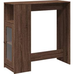 vidaXL 854370 Brown Oak Look Barbord 40x101cm