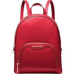 Michael Kors Jaycee Medium Pebbled Leather Backpack - Bright Red