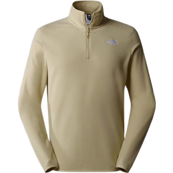 The North Face 100 Glacier Fleece 1/4 Zip Gravel - Beige