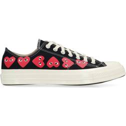 Converse x Comme des Garçons Play Chuck 70 Multi Heart Low-Top - Black/High Risk Red/Egret