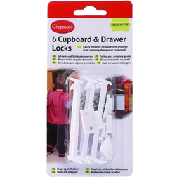 Clippasafe Cupboard & Drawer Lock 6-pack