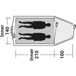 Outwell Cloud 2 Tent Green