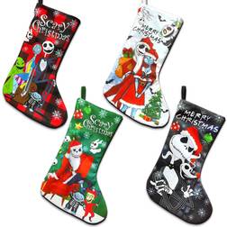 Uywgaun Large Christmas Multicolour Stocking 45.7cm 4pcs