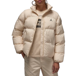 Nike Jordan Women's Puffer Jacket - Legend Light Brown/Black