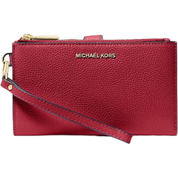 Michael Kors Adele Leather Smartphone Wallet - Deep Red