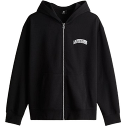 H&M Relaxed Fit Hooded Jacket - Black/LA Privileges