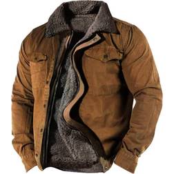 Cotosen Men's Tactical Outdoor Comfort Work Jacket - Wolf Brown