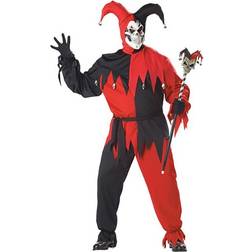 California Costumes Evil Jester Plus Costume for Men Scary Halloween Costumes