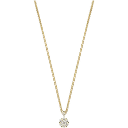 Christ Chain Necklace - Gold/Diamonds