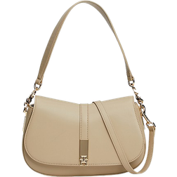 Tommy Hilfiger Heritage Monogram Saddle Bag - Beige