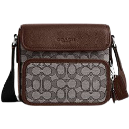 Coach Sullivan Flap Crossbody Bag - Signature Canvas/Silver/Oak/Maple