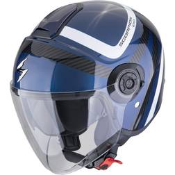 Scorpion EXO-City II Riva Jet Helmet, black-blue, for Men