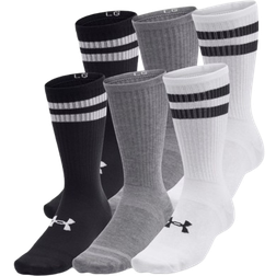 Under Armour Essential Crew Socks 6-pack - White/Black