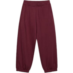 Stradivarius Oversize Plush Joggers - Burgundy