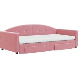 vidaXL 3197383 Pink Sofa 222cm 3 personers