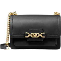 Michael Kors Heather Extra Small Leather Crossbody Bag - Black