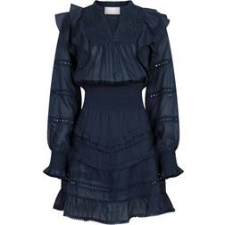 Neo Noir Harmoni Voile Dress - Navy