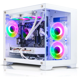 AWD-IT X= Mini CUBE White Ryzen 5 5500 6 Core NVIDIA RTX 3060 12GB