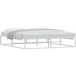 vidaXL uden Madras 180x200 cm Metal Hvid Sengeramme