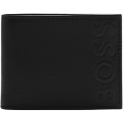 HUGO BOSS Big BB 6 CC Embossed Logo Wallet - Black