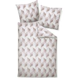 Janine Moments Duvet Cover White, Pink (200x135cm)