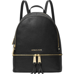 Michael Kors Rhea Medium Leather Backpack - Black