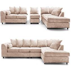 B&Q Monaco Beige Sofa 265cm 5 Seater