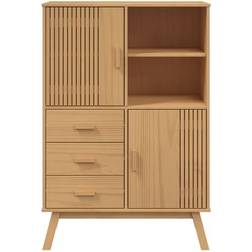 vidaXL Olden Brown Storage Cabinet 33.5x49.2"