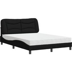 vidaXL Mattress Fabric Frame Bed 125x218cm