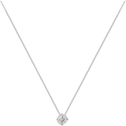 Christ Chain Necklace - White Gold/Diamonds