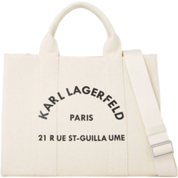 Karl Lagerfeld Rue St Guillaume Medium Square Tote Bag - Natural