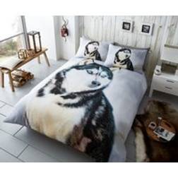 Smart Living 3D Effect Animal Set King Duvet Cover Blue