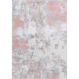 Safavieh Bayside Machine Washable Beti Modern Pink, Gray, White 79x108"