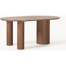 Westwing Collection Dunia Dark Wood Dining Table 110x180cm