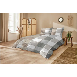 Primera Mako Duvet Cover Grey, Brown, Silver (200x135cm)