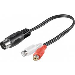 Goobay Din 5-pin - 2RCA Adapter M-F 0.2m