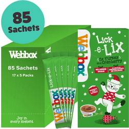 Webbox Lick-E-Lix Christmas Cat Treats 85 Sachets