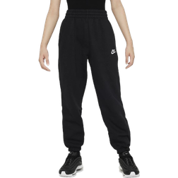 NIKE Older Kid's Sportswear Club Fleece Loose-Fitting Trousers - Black/Black/White (FD2933-010)