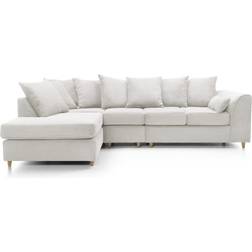 Abakus Direct Jumbo Left-Aligned White Sofa 274.3cm