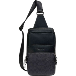 Coach Gotham Pack In Signature Canvas - Smooth Leather/Black Copper/Charcoal/Black