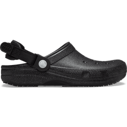 Crocs Classic Work Graphic Clog - Black Glitter