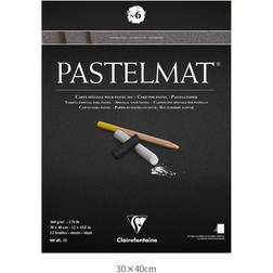 Clairefontaine Pastelmat Pastel Card Pad No 6 Anthracite 30x40cm 360g 12 sheets