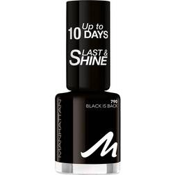 Manhattan Last & Shine Nail Polish #790 Black is Back 8ml