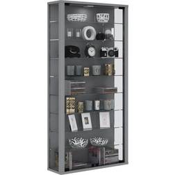 VCM Vitrosa Maxi Grey/Silver Wall Cabinet 59x113cm