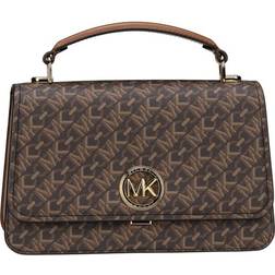 Michael Kors Empire Signature Logo Satchel - Brown/Luggage