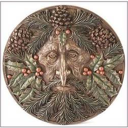 Celtic Green Man Bronze Wall Decor 15x15cm