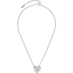 Olivia Burton Classic Knot Heart Necklace - Silver/Rose Gold