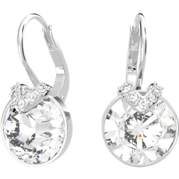 Swarovski SS Bella Pierced Earrings - Silver/Transparent