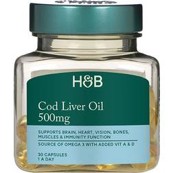 Holland & Barrett Cod Liver Oil Capsules Set of 30